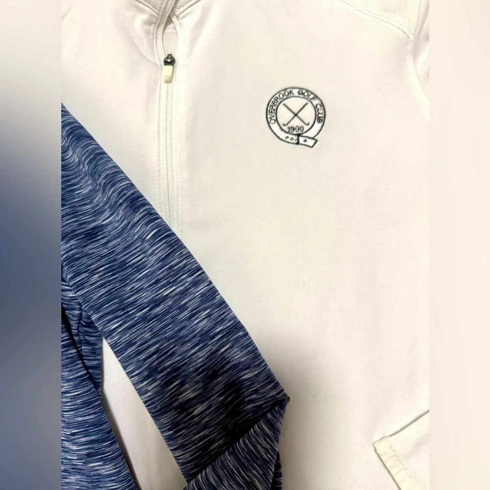 Two Overbrook golf club women’s quarter zips size small. One is NWT._2
